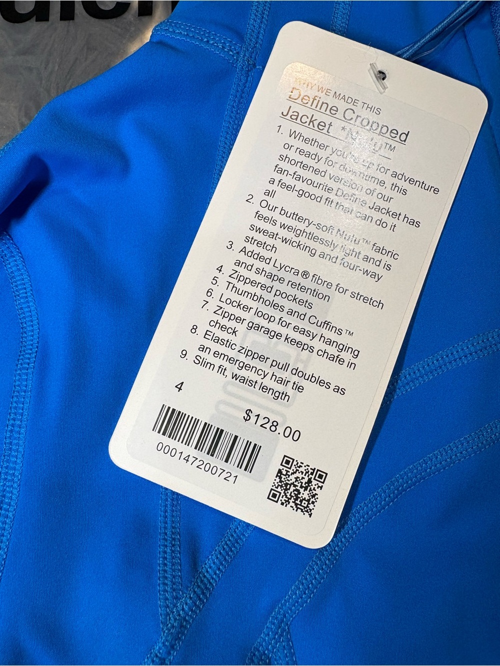 lululemon define jacket blue - Picture 4 of 6